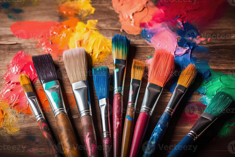 Essential Craft Tools: A Complete Guide for Beginners Essential Craft Tools including paint brushes for DIY crafting projects.