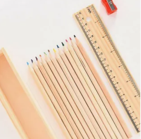 Essential Craft Tools: A Complete Guide for Beginners Essential Craft Tools including colored pencils, ruler, and measuring tools for DIY projects.
