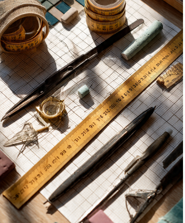 Basic Craft Materials: A Beginner’s Guide to Essential Craft Supplies Basic craft materials and essential craft tools including scissors, ruler, measuring tape, pencils, and cutting supplies.