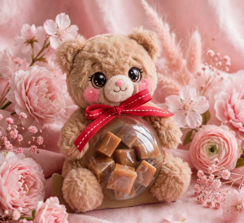 30 Handmade Gift Ideas You Can Make on a Budget Cute DIY plush teddy bear candy container for handmade gift ideas on a budget.