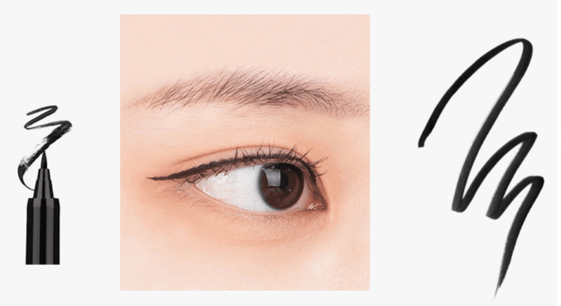 Precision liquid eyeliner application showing a clean wing style as part of Fall 2026 Beauty Trends.