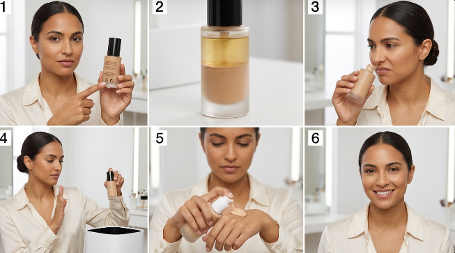 Why Does My Foundation Look Cakey? 9 Mistakes and How to Fix Them Visual guide showing how separated or expired foundation answers why does my foundation look cakey