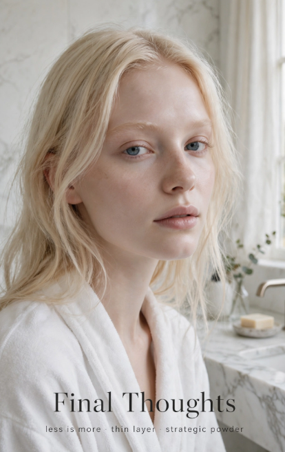 Why Does My Foundation Look Cakey? 9 Mistakes and How to Fix Them Final thoughts on natural glowing skin with tips on why does my foundation look cakey