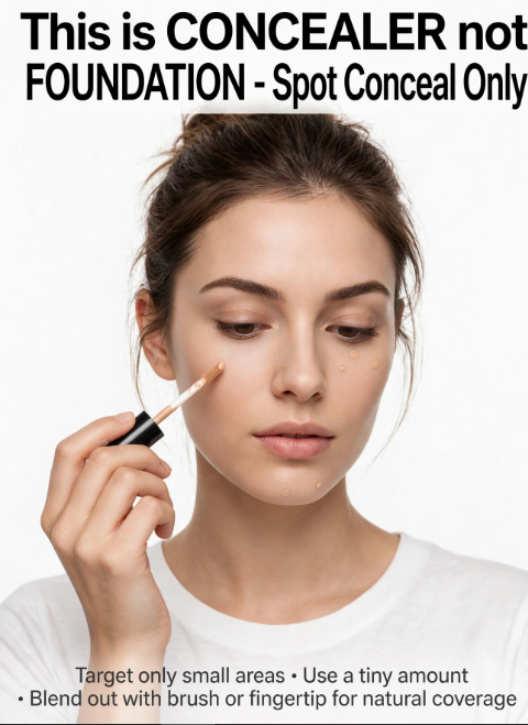 Makeup Routine Without Foundation: Easy Natural Looks How to spot conceal blemishes using liquid concealer as part of an easy makeup routine without foundation.