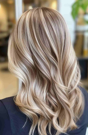 2026 Beauty Trends That Are Actually Worth Trying Soft, wavy blonde hair with dimensional highlights and dark roots, representing stylish 2026 beauty trends for modern hair color inspiration.