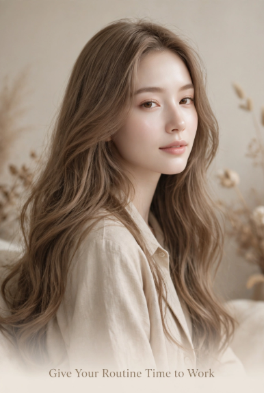 Woman with glowing complexion illustrating how to make my skin beautiful by giving skincare routines time to work.   